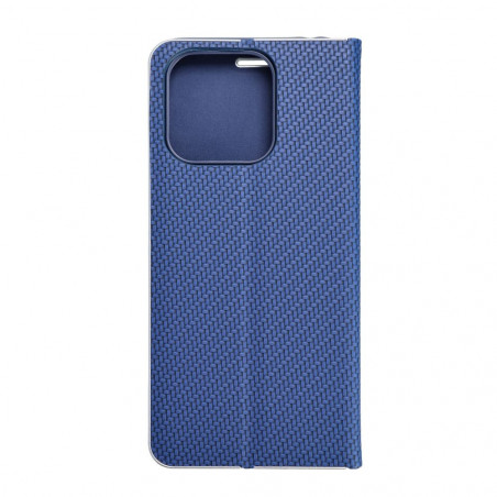 XIAOMI Redmi 12C Wallet Cases LUNA Book Carbon Carbon Fibre, Elegant  Blue 