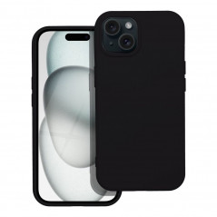 Apple iPhone 15 Plus Case Silicone Elegant  Black 