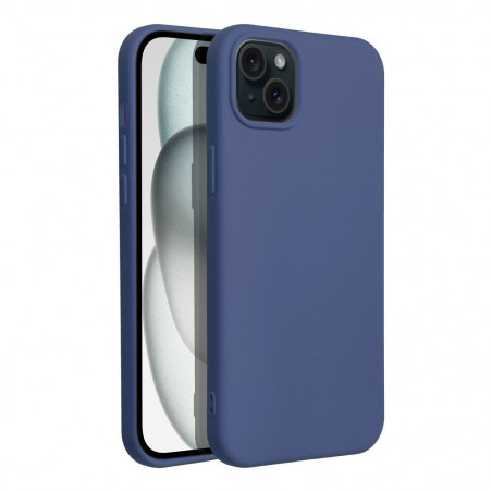 Apple iPhone 15 Plus Case Silicone Elegant  Blue 