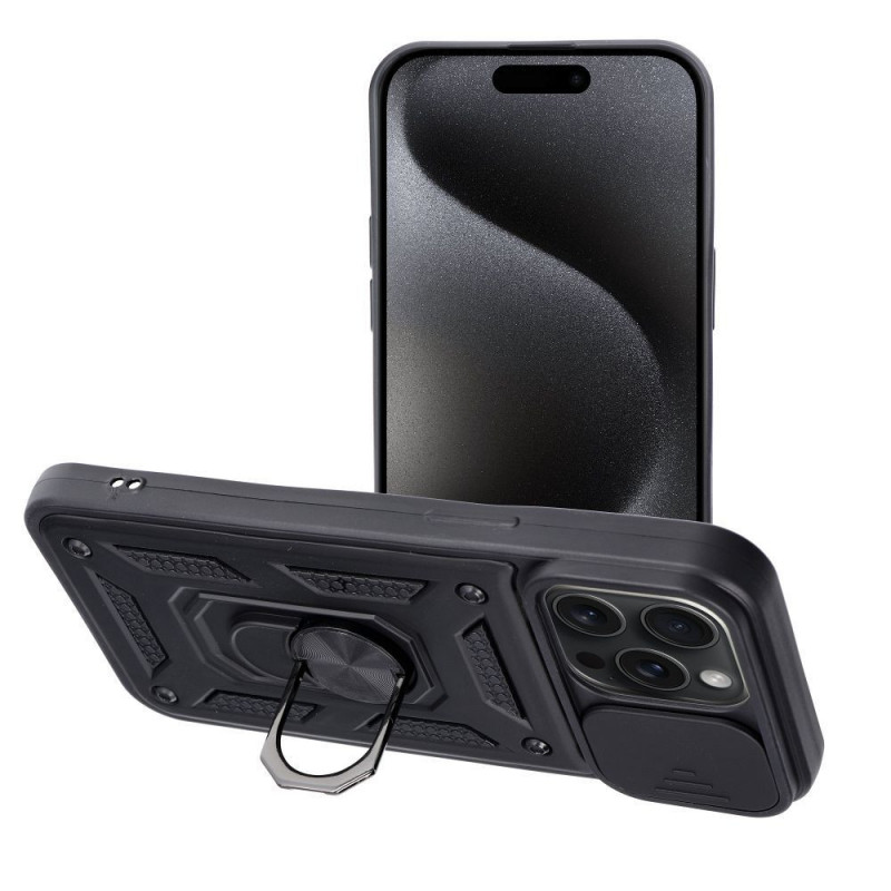 Apple iPhone 15 Pro Max Case Slide Armor Black 