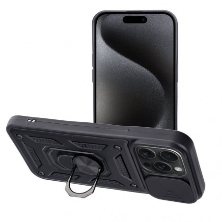 Apple iPhone 15 Pro Max Case Slide Armor Black 