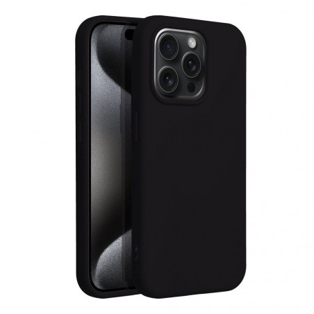 Apple iPhone 15 Pro Case Silicone Elegant Black