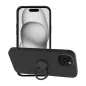 Apple iPhone 15 Case Silicone ring Black 