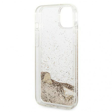 Apple iPhone 14 Plus Case Guess Liquide Glitter Charms Elegant  Gold