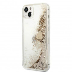 Apple iPhone 14 Plus Case Guess Liquide Glitter Charms Elegant  Gold 