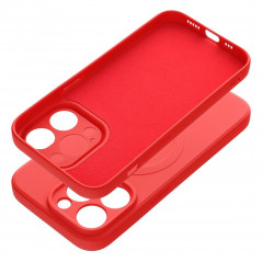 Apple iPhone 14 Pro Case Silicone Mag Cover MagSAFE  Red 