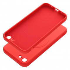 Apple iPhone SE 2022 5G Case Silicone Mag Cover MagSAFE  Red 