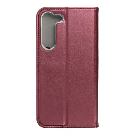 Samsung Galaxy S23 Plus 5G Wallet Cases Smart Magneto book Burgundy 