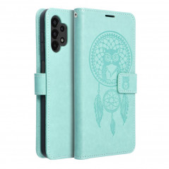 Samsung Galaxy A13 LTE Wallet Cases MEZZO Book Dreamcatcher  Green 