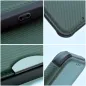 Apple iPhone 12 Pro Wallet Cases Razor Book Carbon Fibre, Carbon pattern  Dark green 