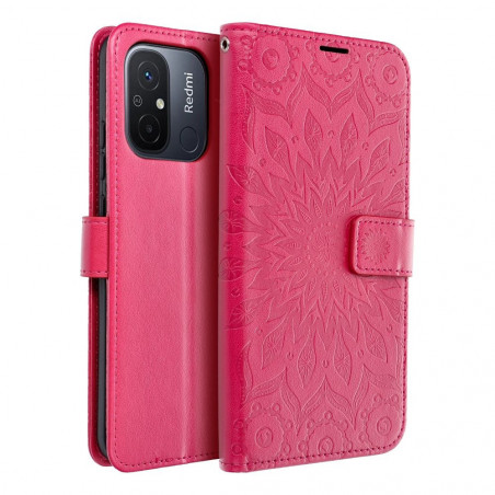 XIAOMI Redmi 12C Wallet Cases MEZZO Book Mandala  Magenta