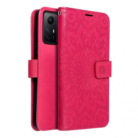 XIAOMI Redmi Note 12s Wallet Cases MEZZO Book Mandala  Magenta 