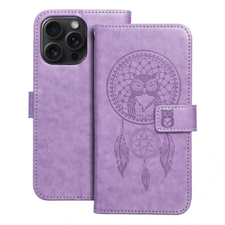 Apple iPhone 15 Pro Max Wallet Cases MEZZO Book Dreamcatcher  Purple