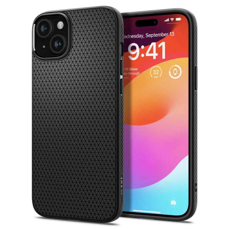 Apple iPhone 15 Case Spigen  Liquid Air Matte black 