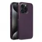 Apple iPhone 15 Pro Case Leather Mag Cover Elegant  MagSAFE  Dark violet 