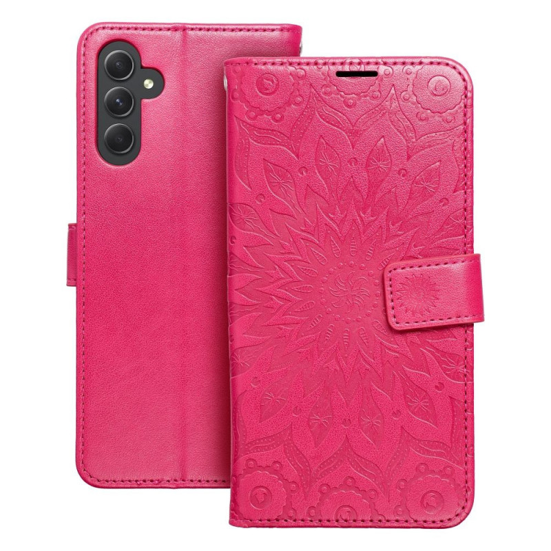 Samsung Galaxy A14 5G Wallet Cases MEZZO Book Mandala  Magenta 