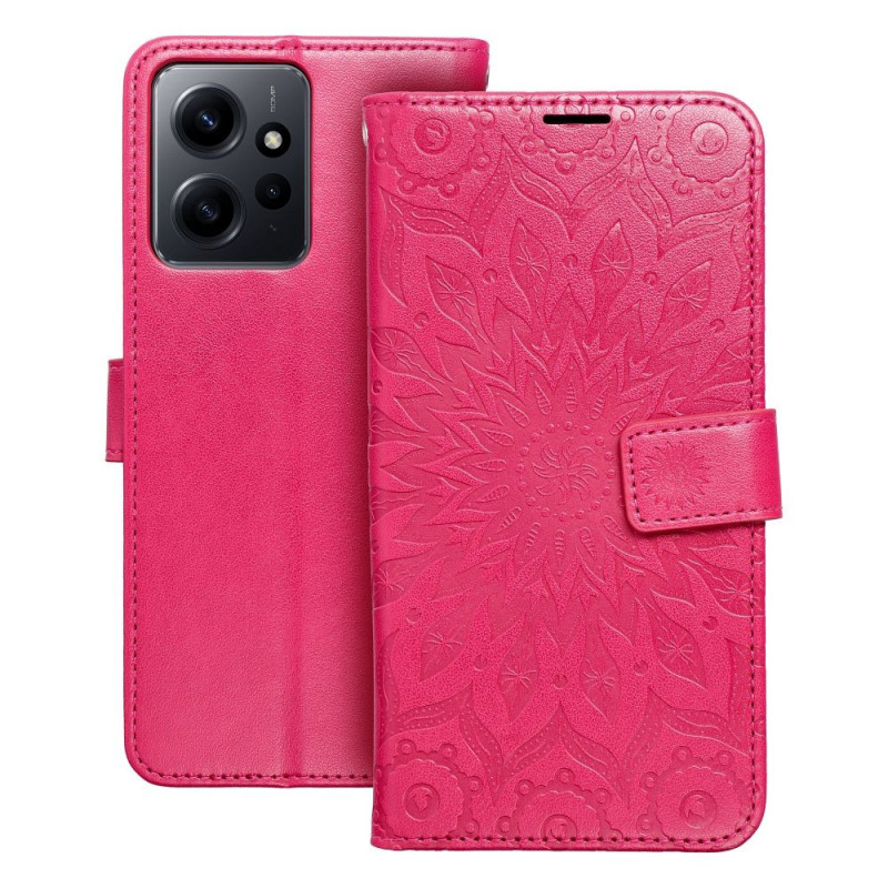 XIAOMI Redmi Note 12 4G Wallet Cases MEZZO Book Mandala  Magenta 