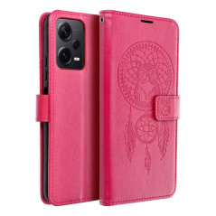 XIAOMI Redmi Note 12 Pro 5G Wallet Cases MEZZO Book Dreamcatcher  Magenta 