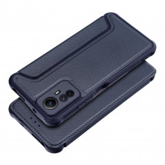 XIAOMI Redmi Note 12s Wallet Cases Razor Book Carbon Fibre, Carbon pattern  Blue 