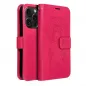 Apple iPhone 15 Pro Wallet Cases MEZZO Book Dreamcatcher  Magenta 