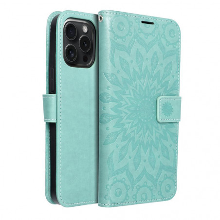 Apple iPhone 15 Pro Max Wallet Cases MEZZO Book Mandala  Green 