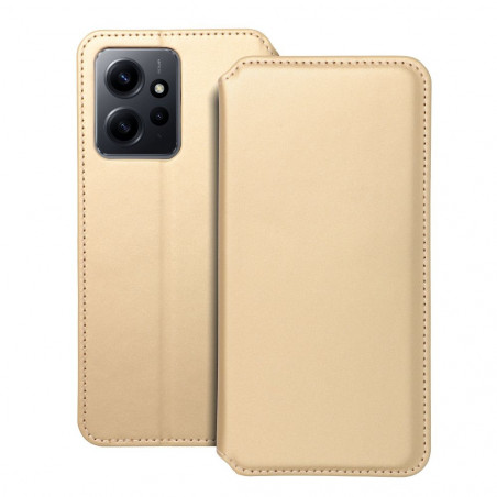 XIAOMI Redmi Note 12 4G Wallet Cases Dual Pocket book Gold 