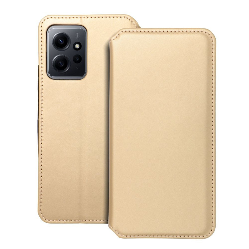 XIAOMI Redmi Note 12 5G Wallet Cases Dual Pocket book Gold 