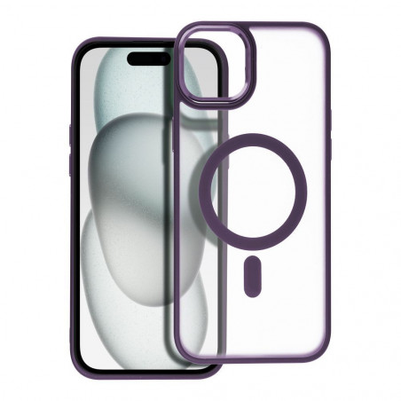 Apple iPhone 15 Plus Case Matte Mag Cove MagSAFE  Purple