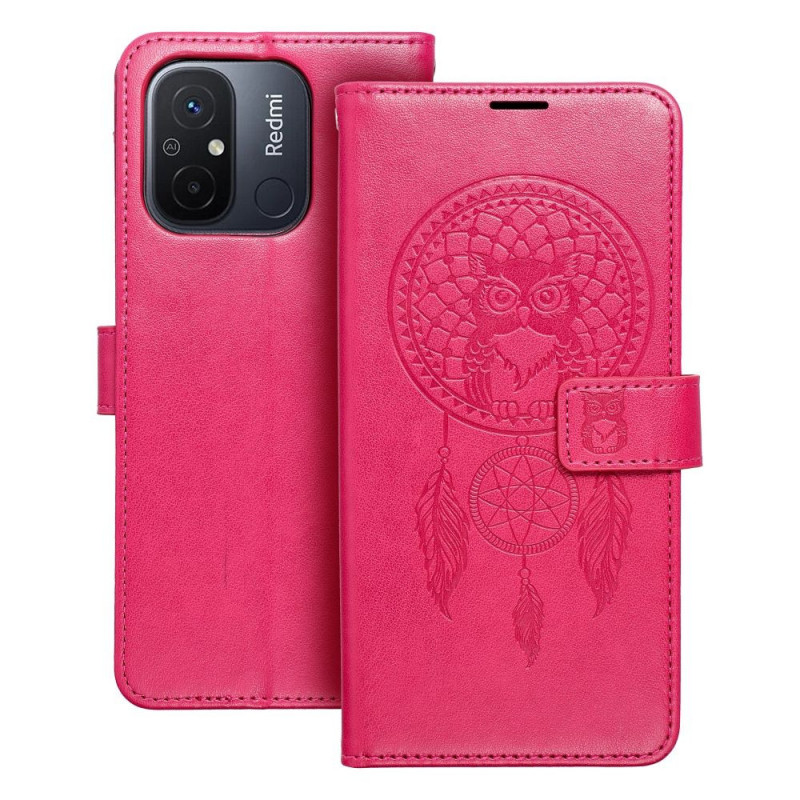 XIAOMI Redmi 12C Wallet Cases MEZZO Book Dreamcatcher  Magenta 