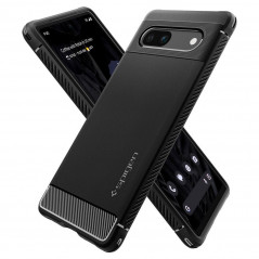 Google Pixel 7a Case Spigen Rugged Armor Carbon Fibre, Elegant  Matte black