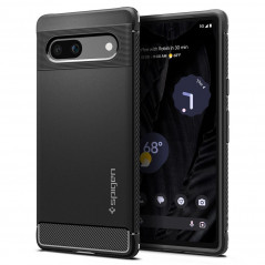 Google Pixel 7a Case Spigen Rugged Armor Carbon Fibre, Elegant  Matte black 