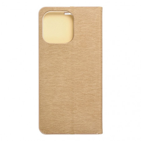 Apple iPhone 15 Pro Max Wallet Cases LUNA Book Gold Elegant  Gold 