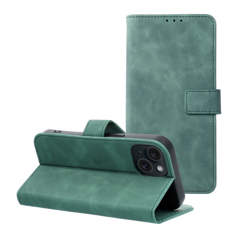 Apple iPhone 15 Wallet Cases TENDER Book Green 