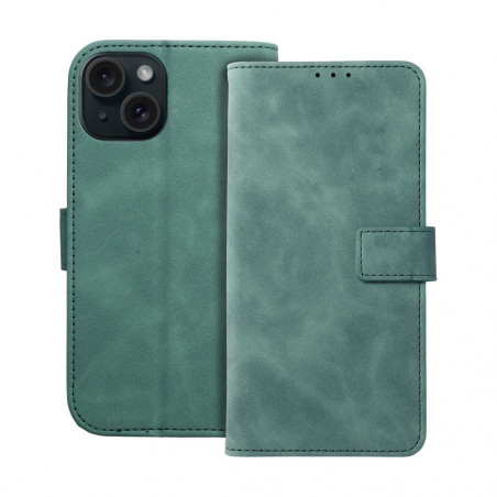 Apple iPhone 15 Wallet Cases TENDER Book Green 