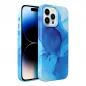 Apple iPhone XS Max Case Leather Mag Cover Elegant  MagSAFE  Blue splash 