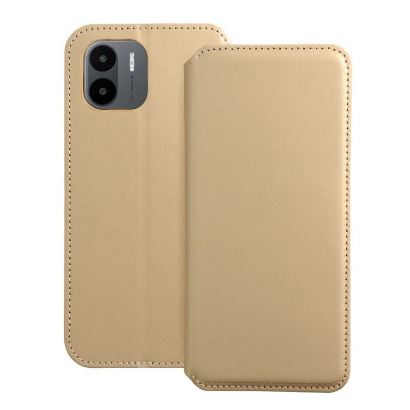 XIAOMI Redmi A1 Wallet Cases Dual Pocket book Gold 