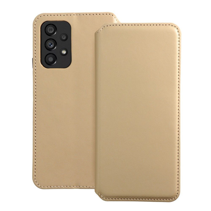 Samsung Galaxy A53 5G Wallet Cases Dual Pocket book Gold 