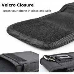 Apple iPhone 11 Univerzálne puzdro, Flip holsters Vertical Belt Holster OXFORD Black 