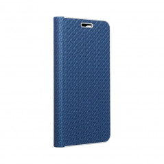 Samsung Galaxy A03 Wallet Cases LUNA Book Carbon Carbon Fibre, Elegant  Blue 