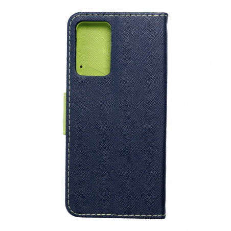 Oppo Reno7 5G Wallet Cases Fancy Book Navy / Lime 