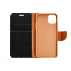 XIAOMI Redmi Note 11S Wallet Cases CANVAS Book Black 