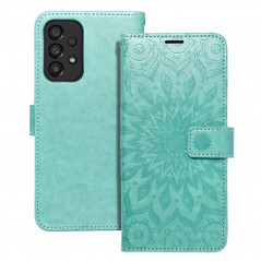 Samsung Galaxy A33 Wallet Cases MEZZO Book Mandala  Green 