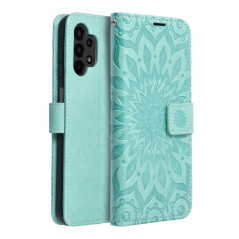 Samsung Galaxy A13 LTE Wallet Cases MEZZO Book Mandala  Green 