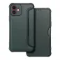 Apple iPhone 12 Wallet Cases Razor Book Carbon Fibre, Carbon pattern  Dark green 