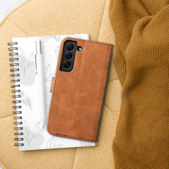 Samsung Galaxy A33 Wallet Cases TENDER Book Brown 