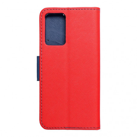 Oppo Reno7 5G Wallet Cases Fancy Book Red / Navy 