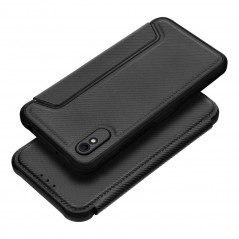 XIAOMI Redmi 9A Wallet Cases Razor Book Carbon Fibre, Carbon pattern  Black 