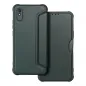 XIAOMI Redmi 9A Wallet Cases Razor Book Carbon Fibre, Carbon pattern  Dark green 