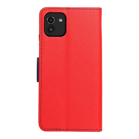 Samsung Galaxy A03 Wallet Cases Fancy Book Red / Navy 