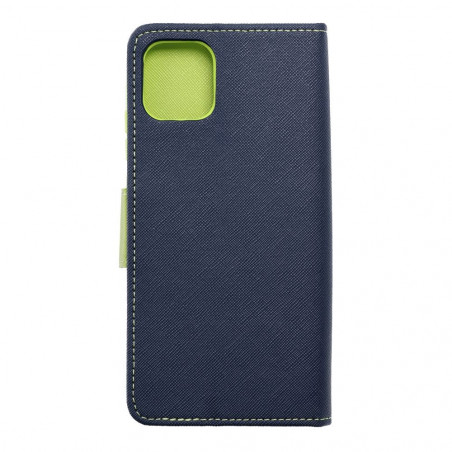 Samsung Galaxy A03 Wallet Cases Fancy Book Navy / Lime 